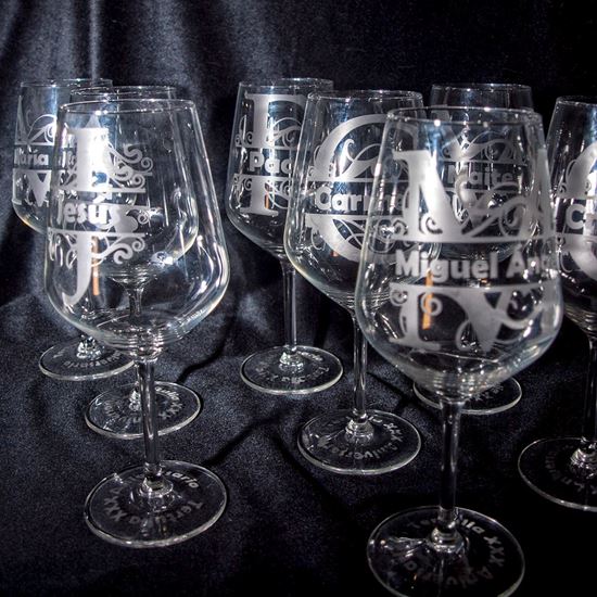 Imagen de Copa de vino con nombre